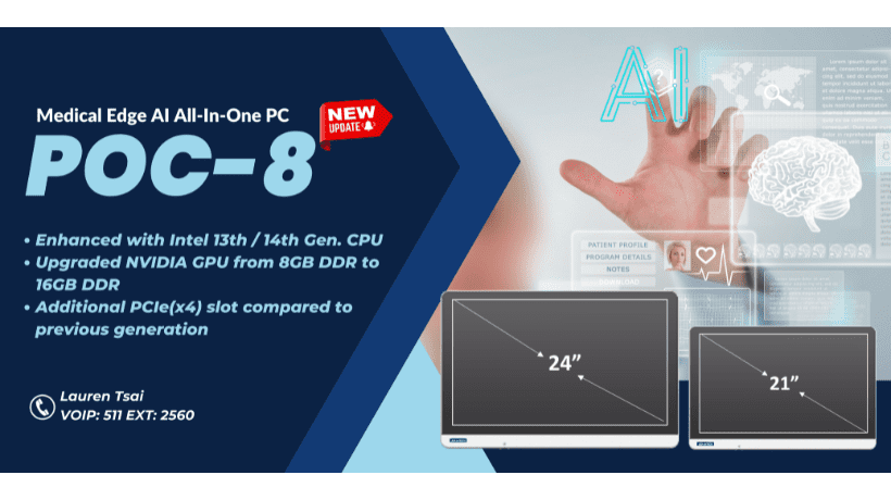 Advantech Unveils AI-Enhanced POC-8 Medical All-In-One PC